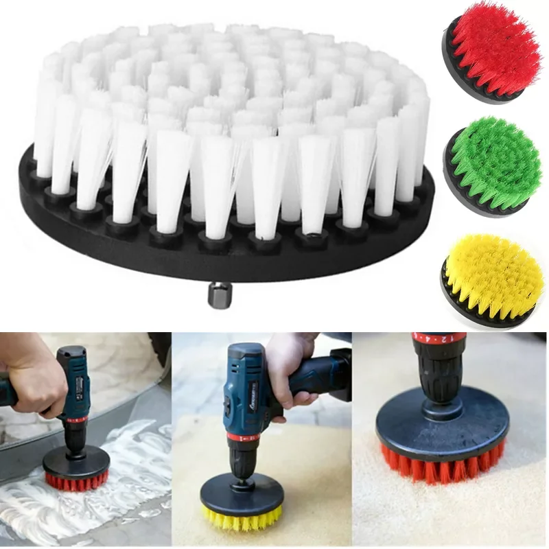 

1pc 5" Soft Drill Brush Attachment White Cleaning Brush Furniture Carpet and Leather Wooden For Cleaning Sofa Upholstery