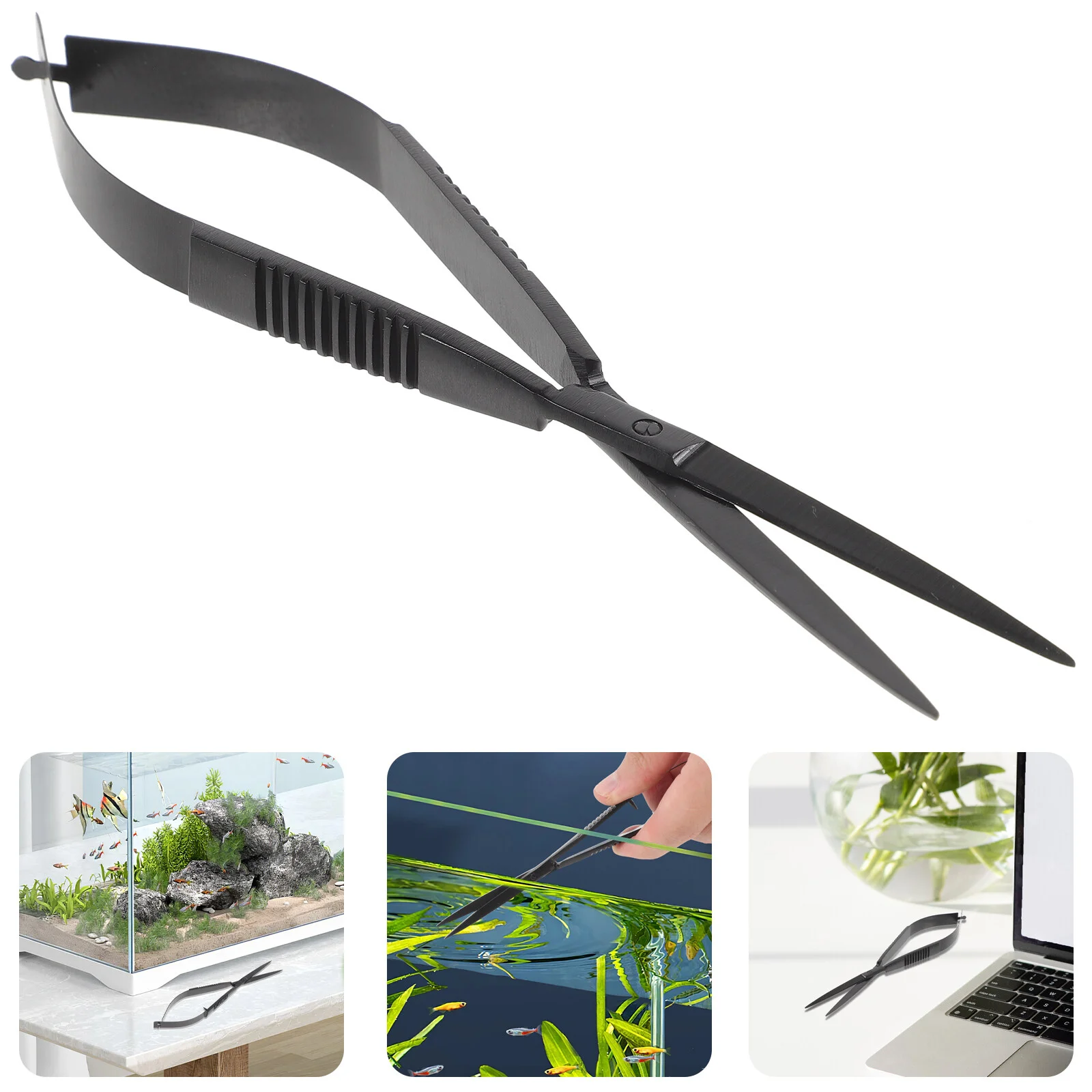 

Очищающие ножницы для аквариума, инструменты из нержавеющей стали для аквариума