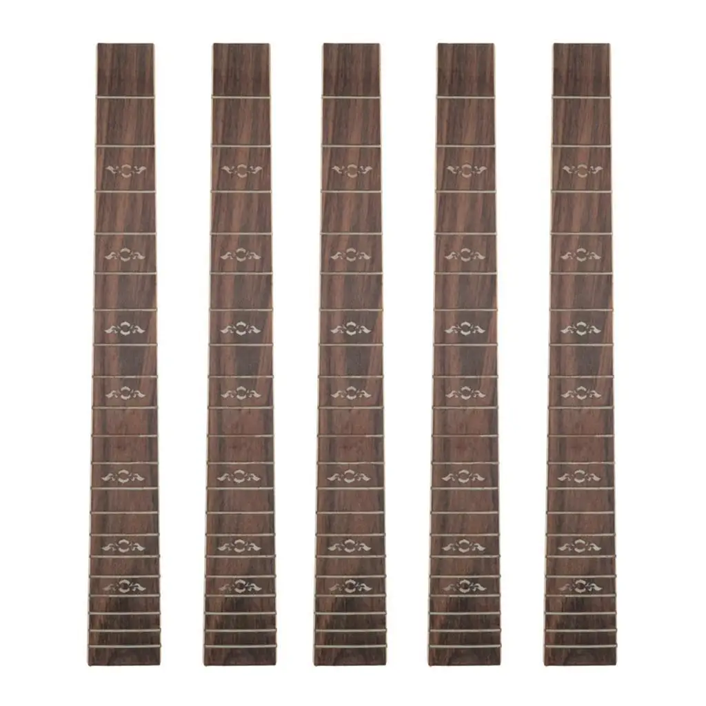 

5x Rosewood 41in Guitar Fretboard 20 Fret Dot Inlaid 46 x 5.7 x 0.65cm DIY