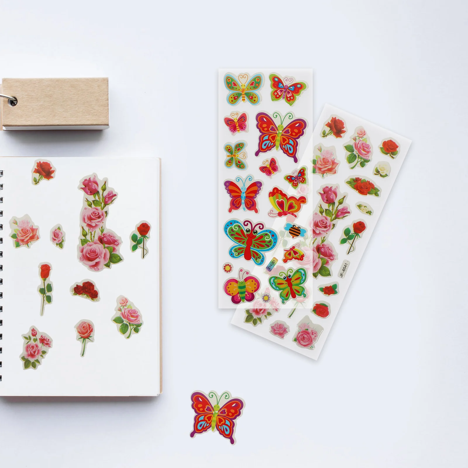 

40 Sheets of Adorable Foam Stickers Small Sticker Sheets Cartoon Flower Stickers 3D Stickers for Kids