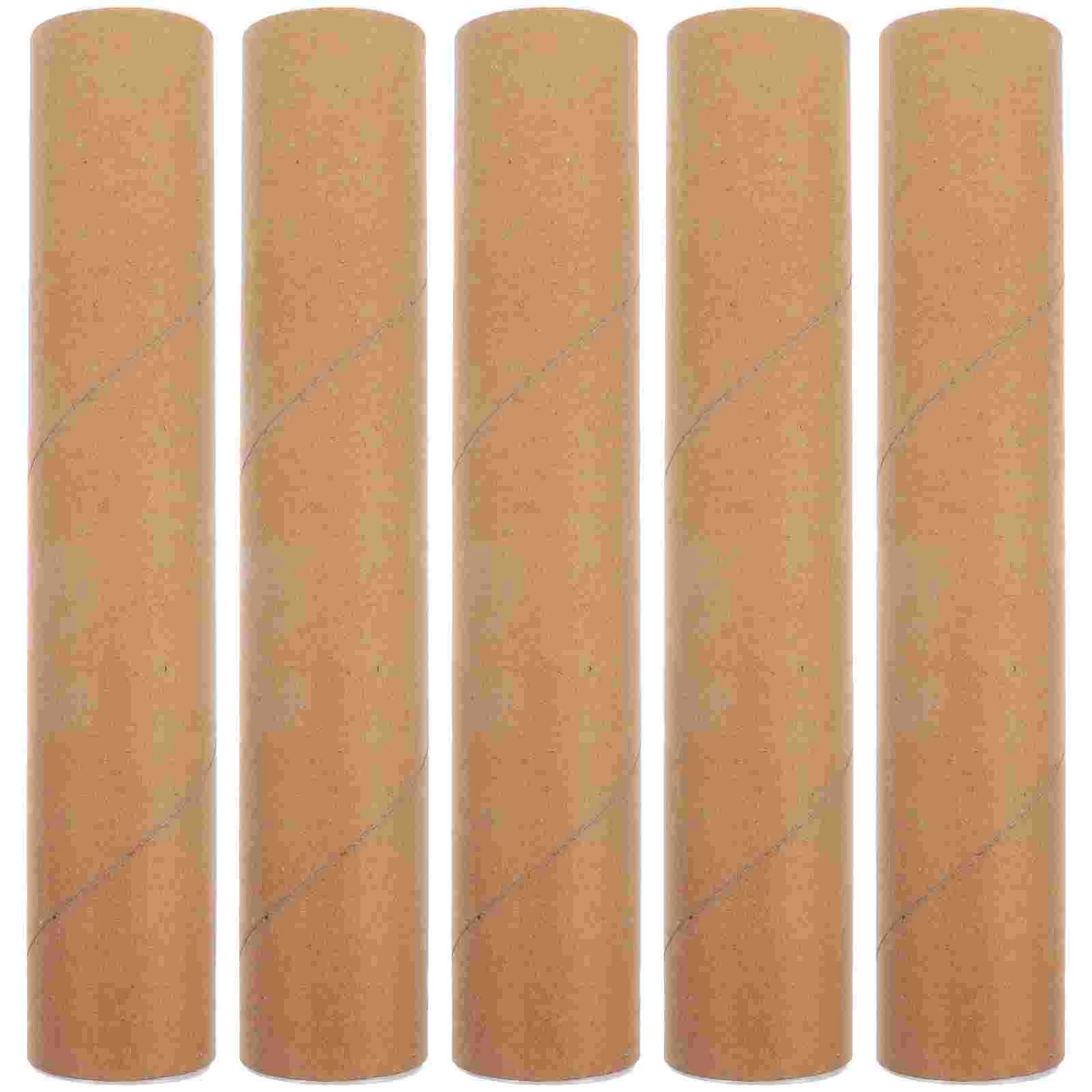 

5pcs Postal Tubes Practical Poster Tube Cardboard Tubes Postal Tubes for Poster