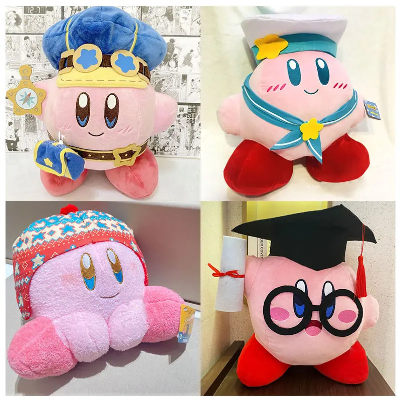 

34 см аниме кавайная Милая звезда Kirby мягкая плюшевая качественная мультяшная игрушка великолепный Рождественский подарок для детей на день...