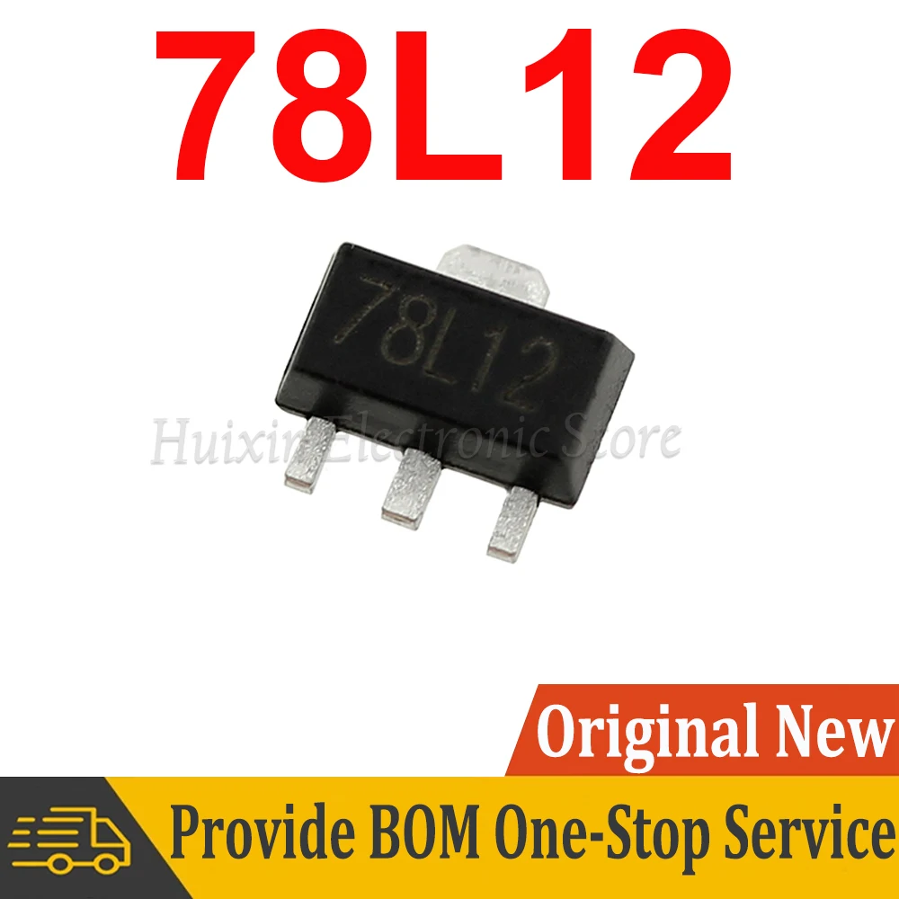 

20pcs 78L12 SOT-89 SMD 12V SOT89 SOT three-terminal regulator New and Original IC Chipset