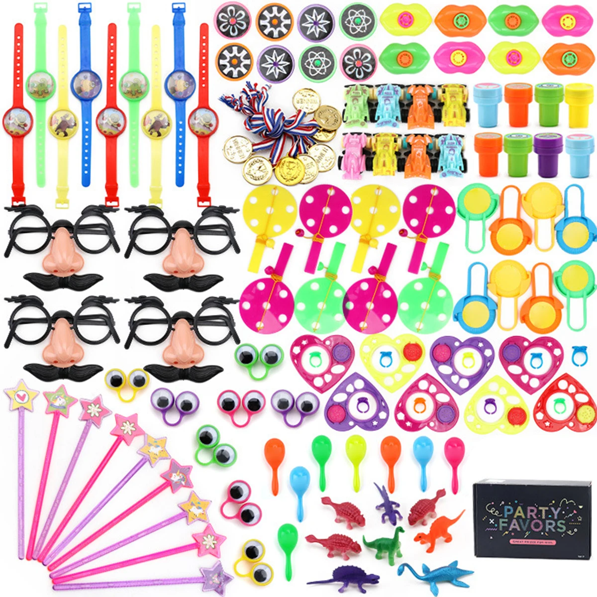 

120PCS Party Toys Assortment Party Favors for Kids Birthday Party Carnival Prize Box Goodie Bag Fillers Classroom Rewards Favors