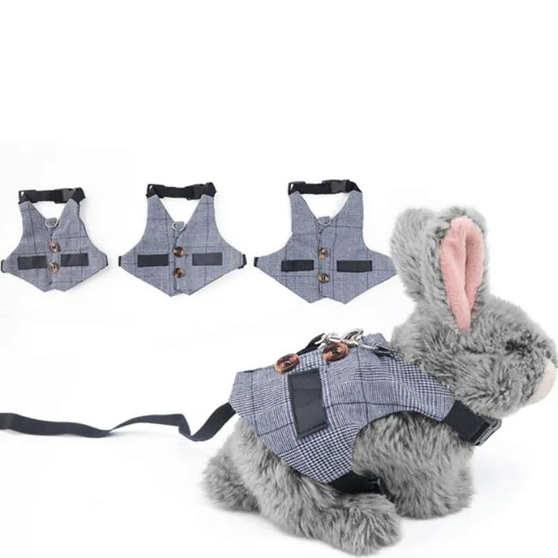 

Hamster Rabbit Dog Harness Vest Small Animals Hamster Accessories Pet Puppy Harness Leash Lead Set For Ferret Guinea Pig Kitten