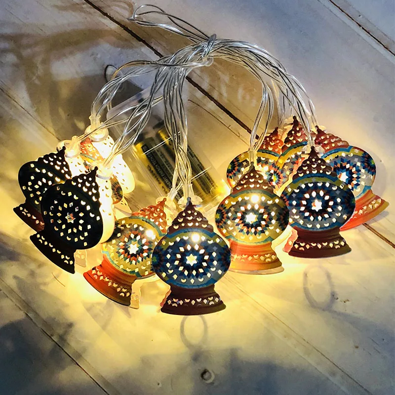 

1.65M Mubarak EID Colour Star Moon LED Lights Ramadan Decoration for Home Islam Muslim Ramadan Kareem Eid Al Adha Party Supplies