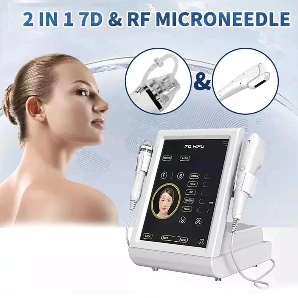 

2 in 1 7D ULTRA Ultrasonic Rf Micro Needling Anti-aging Anti-wrinkle Facial Body Treatment Lifting Skin Tightening Machine