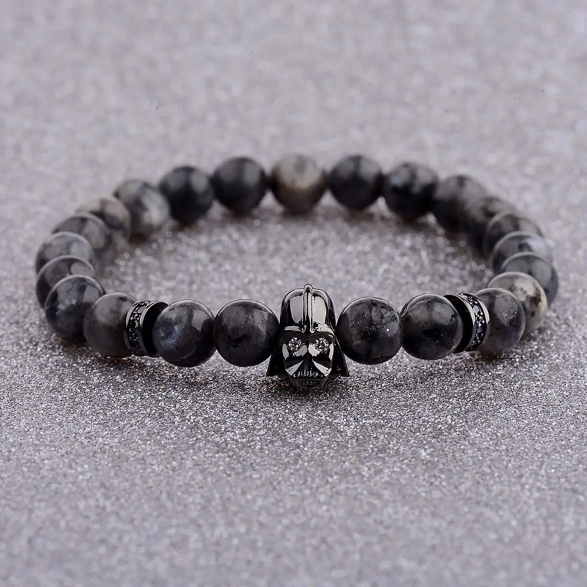 

Мужской браслет из бусин в стиле Звездных войн, 8 мм