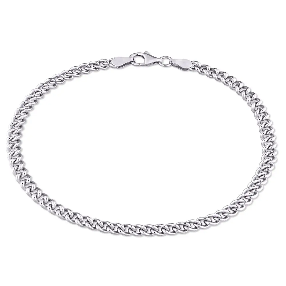 

Sterling Silver Curb Chain Men's Bracelet