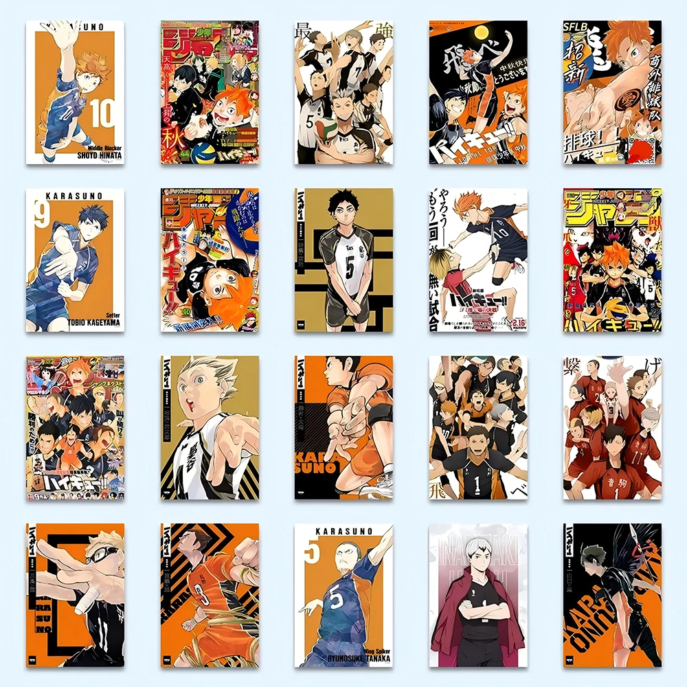 10/30/63 шт. волейбольное Аниме Haikyuu! Водонепроницаемые наклейки-постеры DIY скейтборд