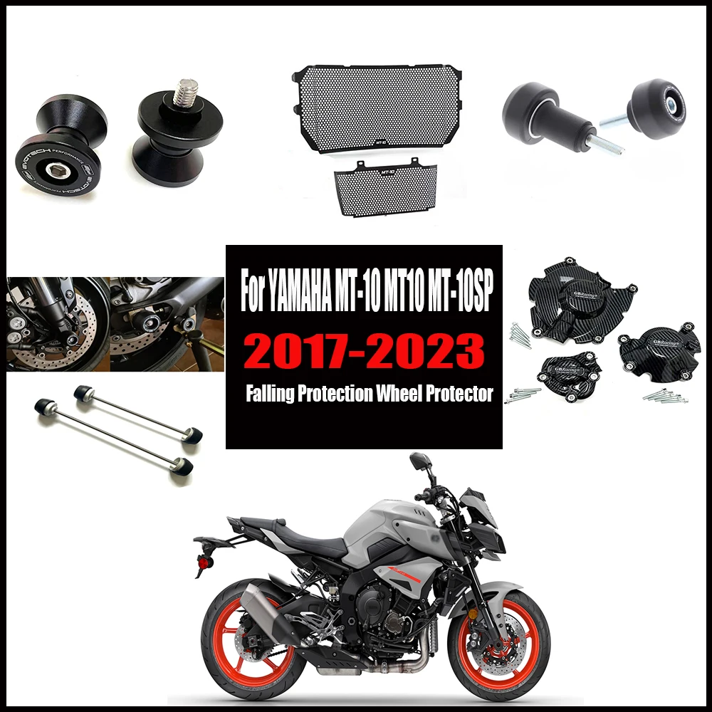 

Передняя Задняя ось, аварийные слайдеры вилки для мотоцикла YAMAHA MT-10 MT10 MT-10SP 2017- 2023, защита колес от падения