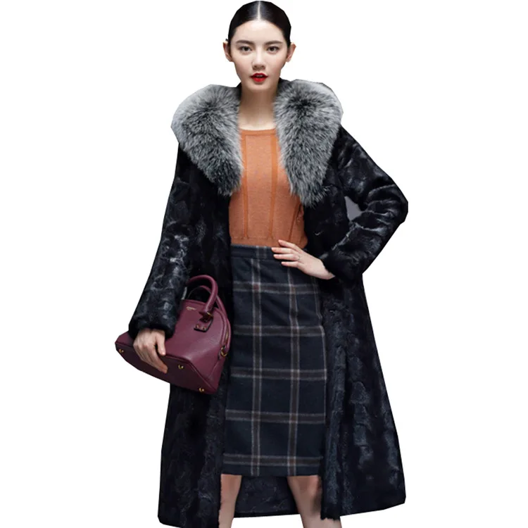 Low Price Fur Coat Coats Fur Thick Winter Office Lady Other Fur Yes Real Fur Luxury Winter Women's Coat enlarge