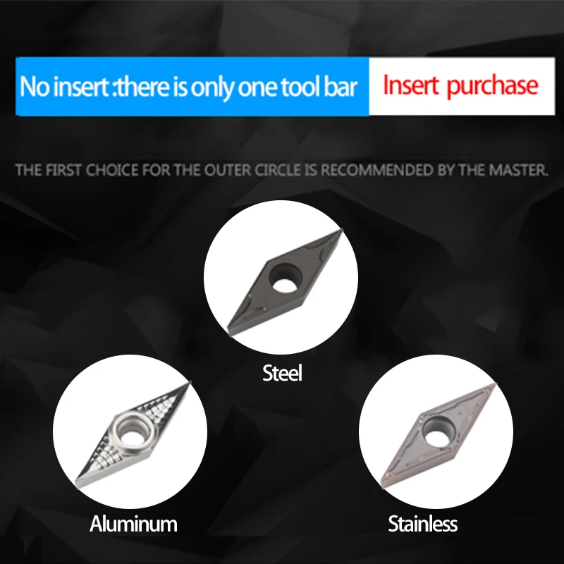 Внешний токарный инструмент KaKarot SVJBR1616H16 SVJBR2020K16 SVJBR2525M16 VBMT16 Твердосплавные