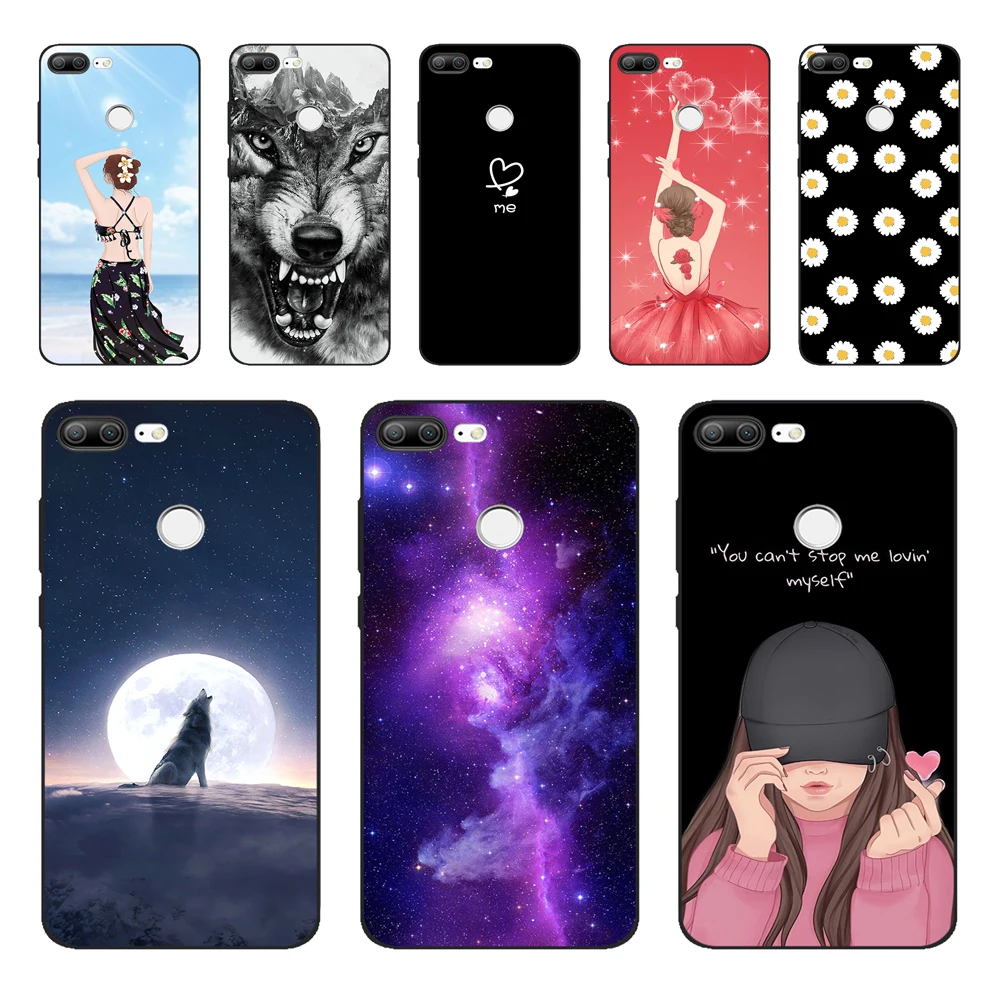 For Honor 9 Lite Case Flower Soft Silicon Couqe Phone Case For Huawei Honor 9 Lite Cover Cases For Honor9 9lite Back Coque Funda