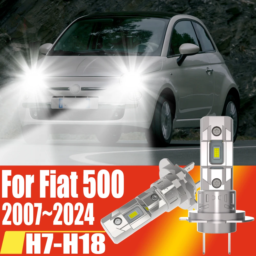 2 шт. H7 светодиодные фары Canbus высокой мощности автомобильные лампы 6000K белые