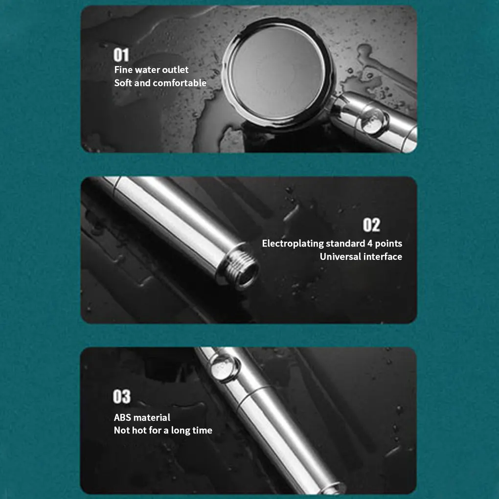 

Насадка для душа, насадка для душа, аксессуары для ванной комнаты, распылитель воды высокого давления с герметичной насадкой, экономия воды