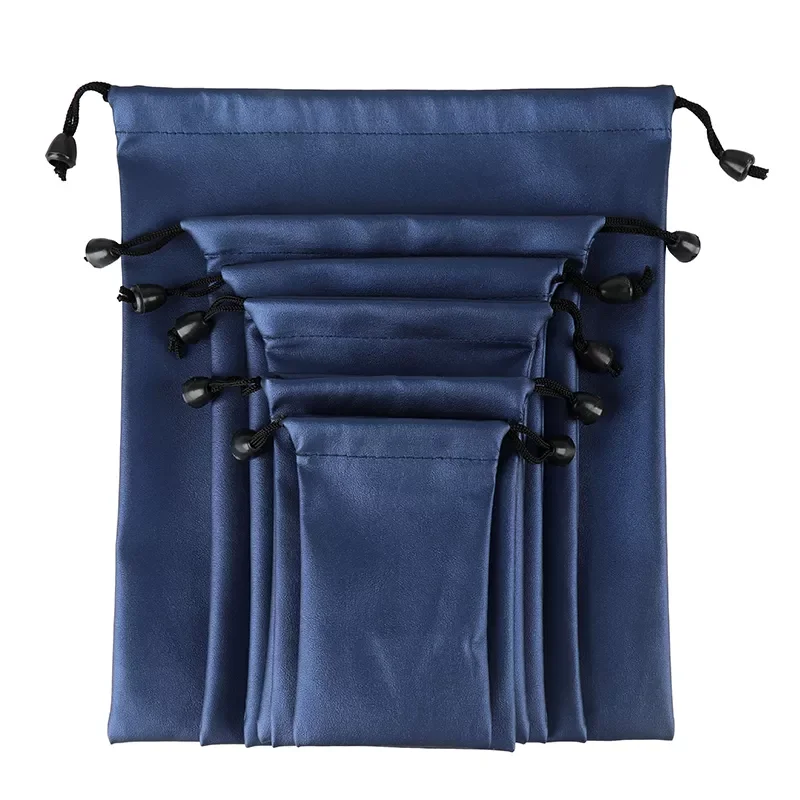 

Fashion PU Leather Gift Bag for 3C Product Waterproof Jewelry Drawstring Pouch High Quality Dust Bags for Grocery 21*25cm