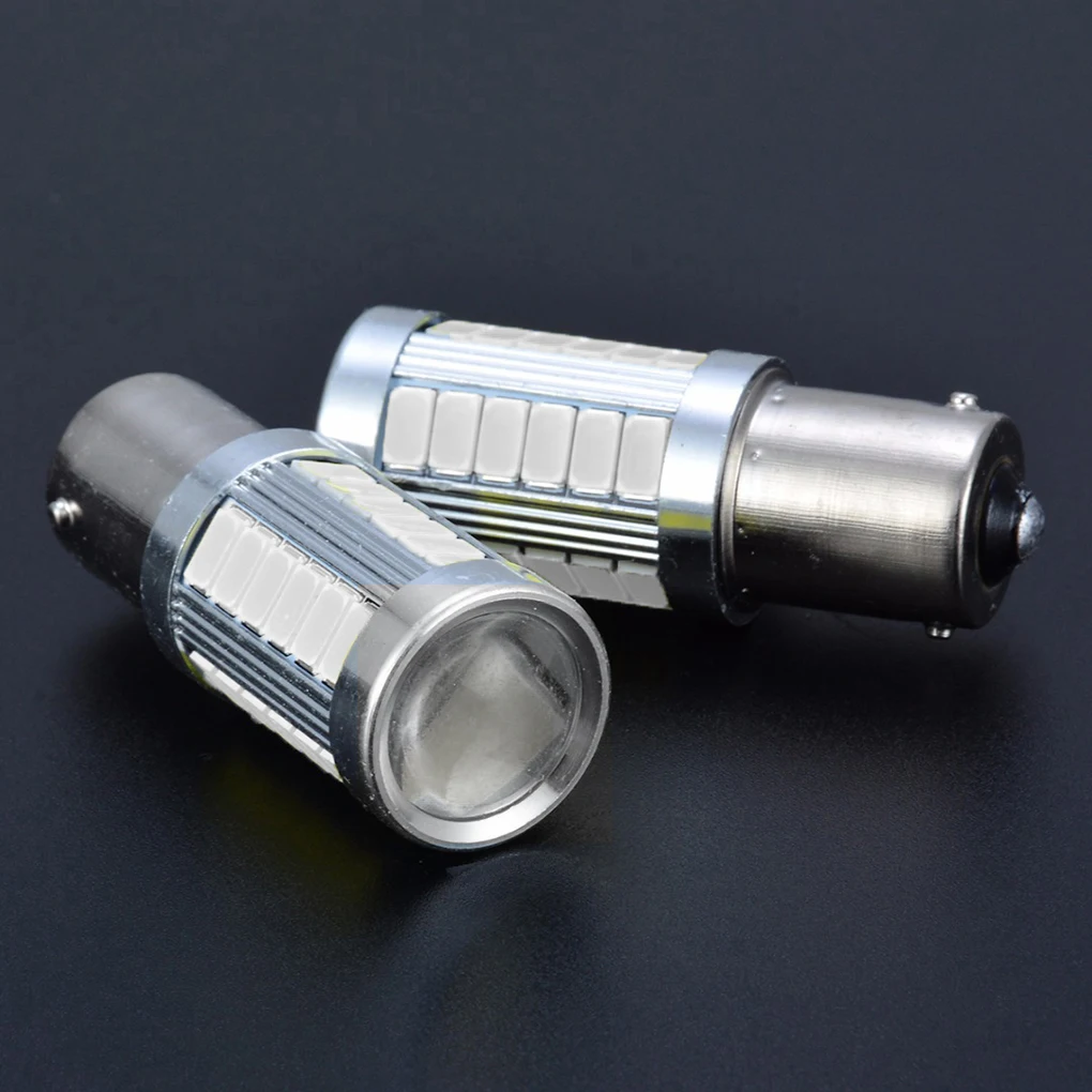 

2PCS 1156 BA15S 33 LED Automobile Car Tail Red Light Kit Single Contact Brake Bulb Lamp Stoplight Set