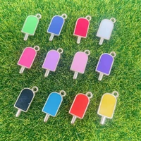20pcs 2022 new summer ice cream pendants kawaii colorful popsicle charm diy necklace bracelet earrings jewelry craft accessories