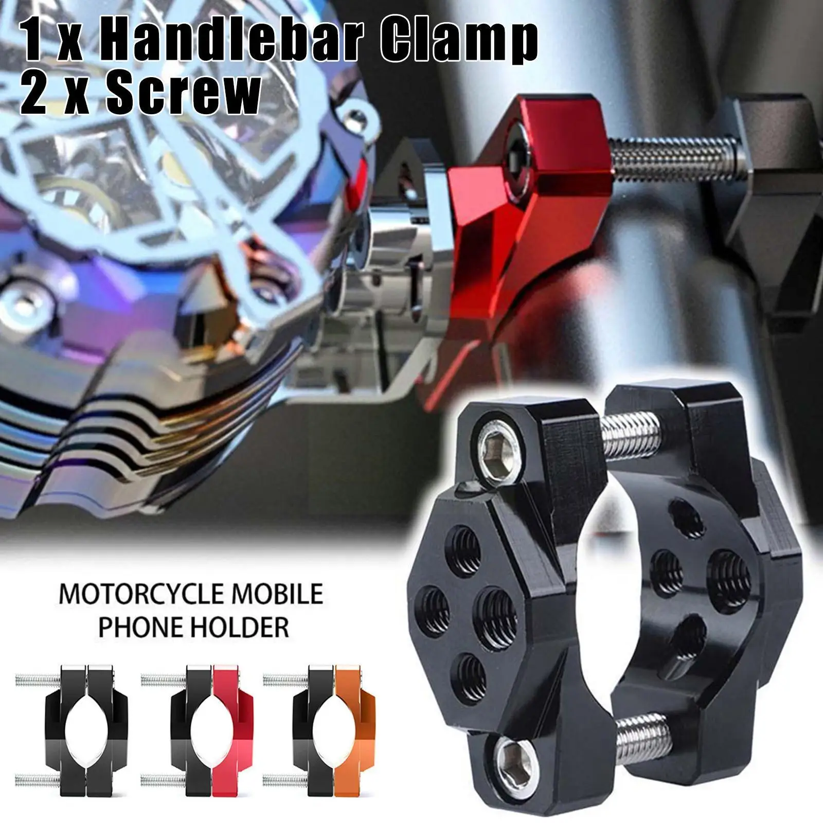 

Motorcycle Accessories Fixtures 32mm 42mm 54mm Bumper Bracket Spotlight Stent Holder Auxiliary Clamp Pressure Handlebar S4R9