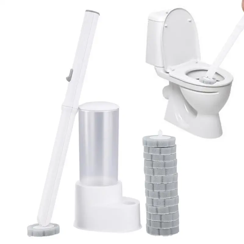 

Настенный чистящий инструмент для ванной комнаты, Набор сменных щеток для чистки туалета, аксессуары для туалета