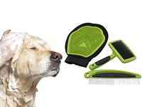 3 peces pet shower brushes set pet hair comb hair grooming tool kit bath brush pin brush comb for cat dog