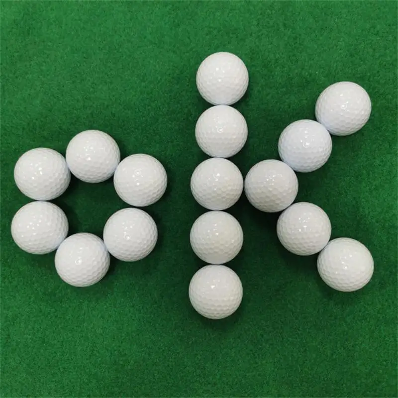 

45-46g 332 Hole Golf Ball Sand Material Leather Game Ball White Golf Practice Balls Golf Accessories High Elastic