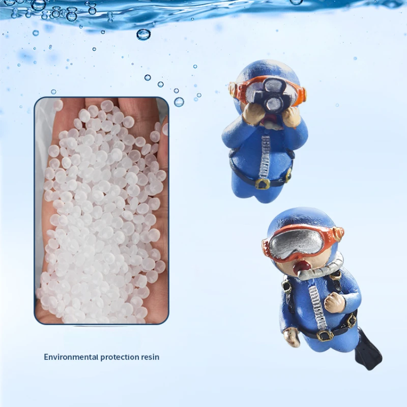 Светящийся зеленый мини-погружной кавайный плавающий Frogman с имитацией для