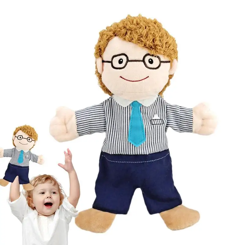 

Family Puppets For Kids Puppet Theater Accessories Odor-free Plush Girl Puppet Crafts Family Puppet Show Toys Hand Skin-Friendly