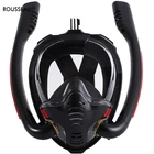 Двойная дыхательная трубка Мужская Подводная маска женская безопасная Водонепроницаемая маска для подводного плавания детские тренировочные маски для плавания