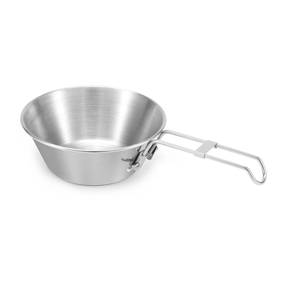 

Походная туристическая чашка для пикника, барбекю, кофе, чая, кружка с ручкой, посуда, компактная складная ручка