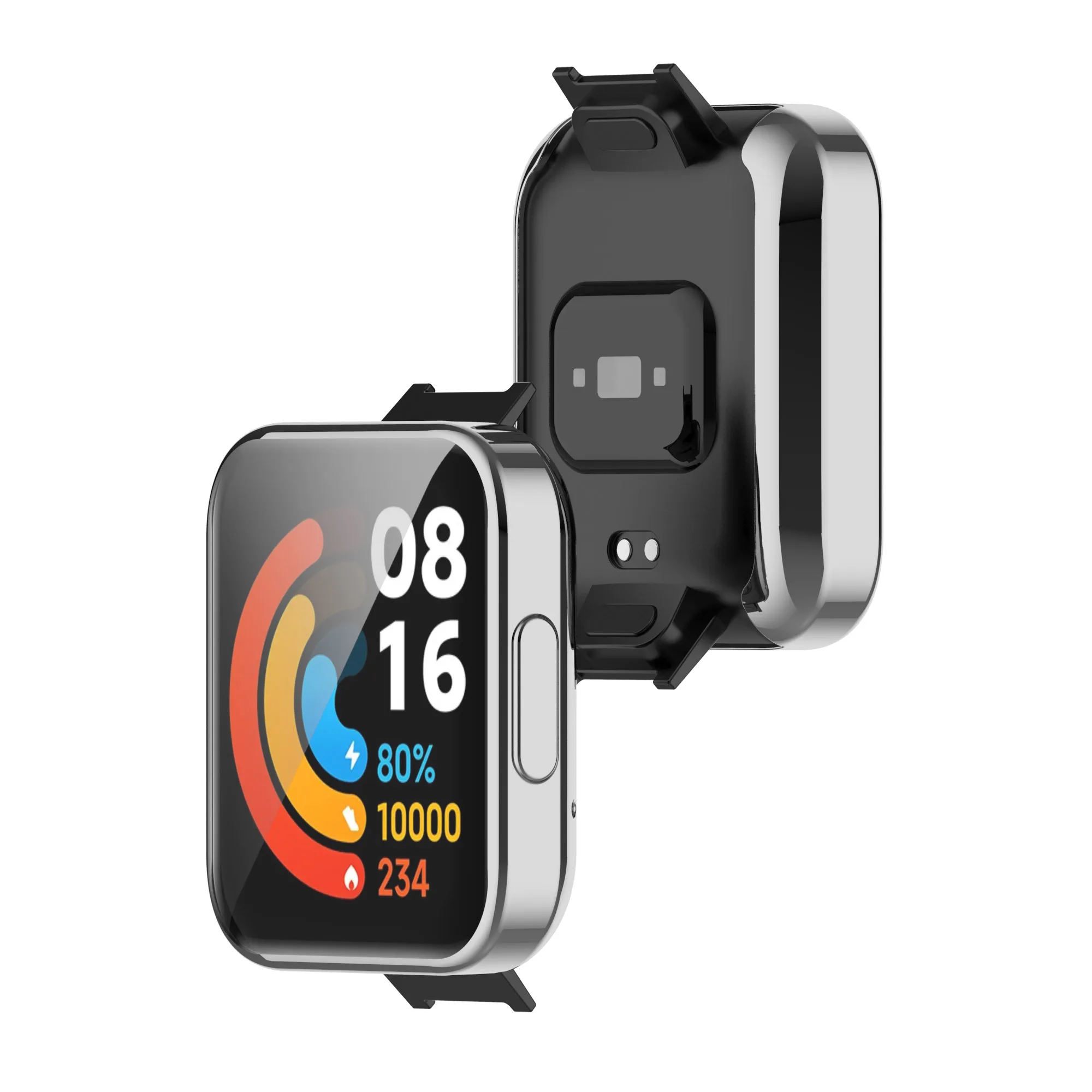 TPU Soft Shell Screen Glass Protector Case Edge Frame For Xiaomi Redmi Watch 2/Mi Lite Watch2 Protective Cover Accessories |