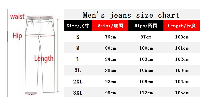 Mens Fashion Jeans Casual Pants for man Slim Fit Hole Ripped Trousers