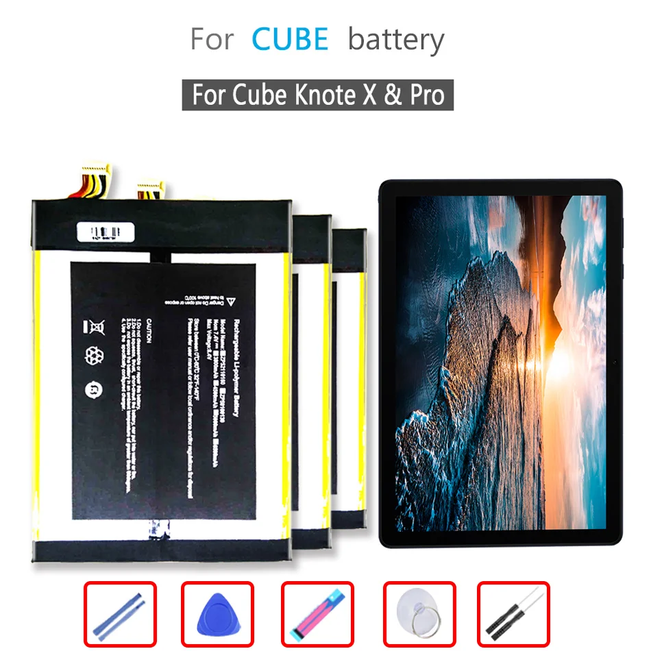 Knotex 5500mah Bateria para Alldocumente Cube Knote x Pro Knote Xpro Tablet pc