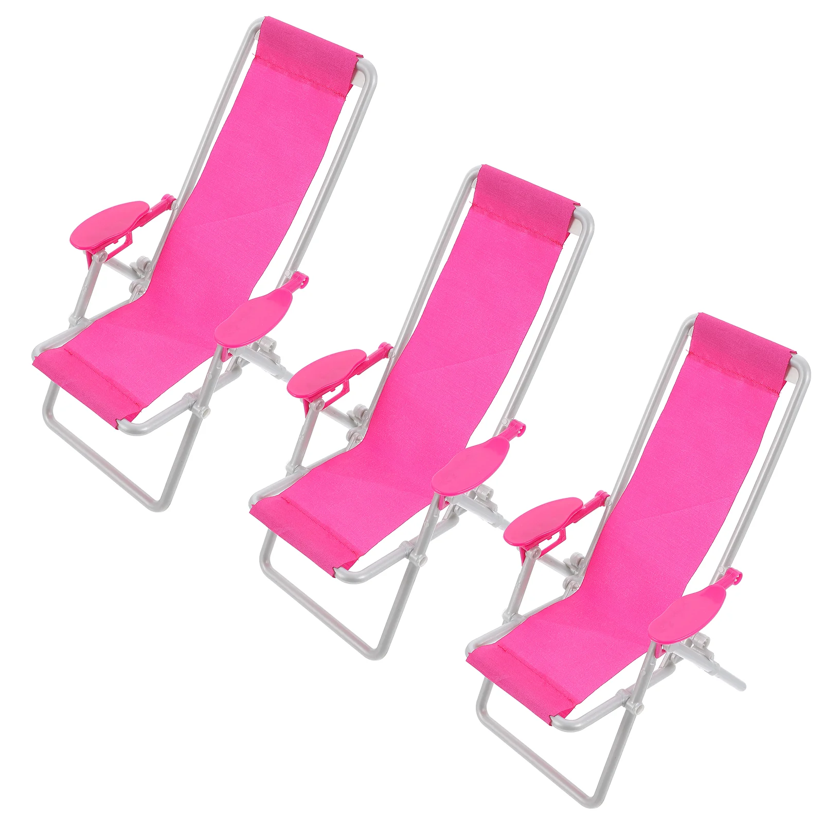 

Chair Miniature Furniture Mini House Chairs Beachwooden Toy Foldinglongue Kids Foldable Playhouse 12 Crafts Accessories
