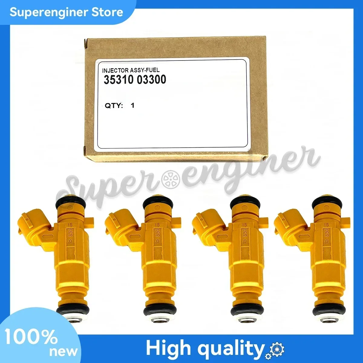

4 шт. топливная форсунка 3531003300 Для Hyundai Accent Verna Pony Kia Rio 1.4L 2017-2022 гг. Автомобильные аксессуары 35310-03300