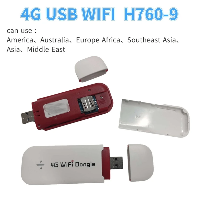 

H760-9 4G USB WIFI Dongle Broadband Modem Stick 150Mbps 4G LTE Router Supporting Americas Europe Africa Middle East Asia
