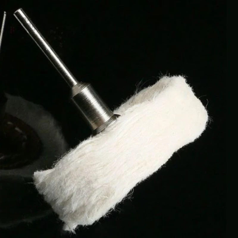 

1Pcs Polishing Wheels Wool/Cotton/Cloth Buffing Pad Rotary Brush 3mm Shank Cotton Thread Polishing Brush For Dremel Dril Jade