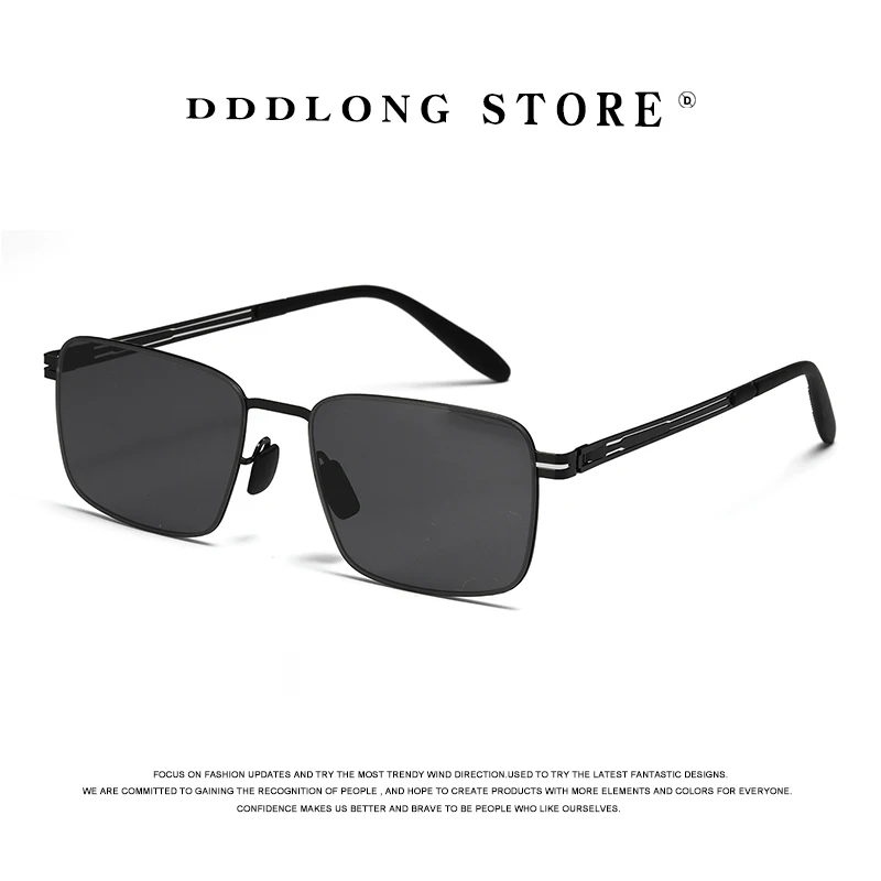 

DDDLONG Retro Fashion Square Rimless Sunglasses Women Designer Men Sun Glasses Classic Vintage UV400 Outdoor Shades D177