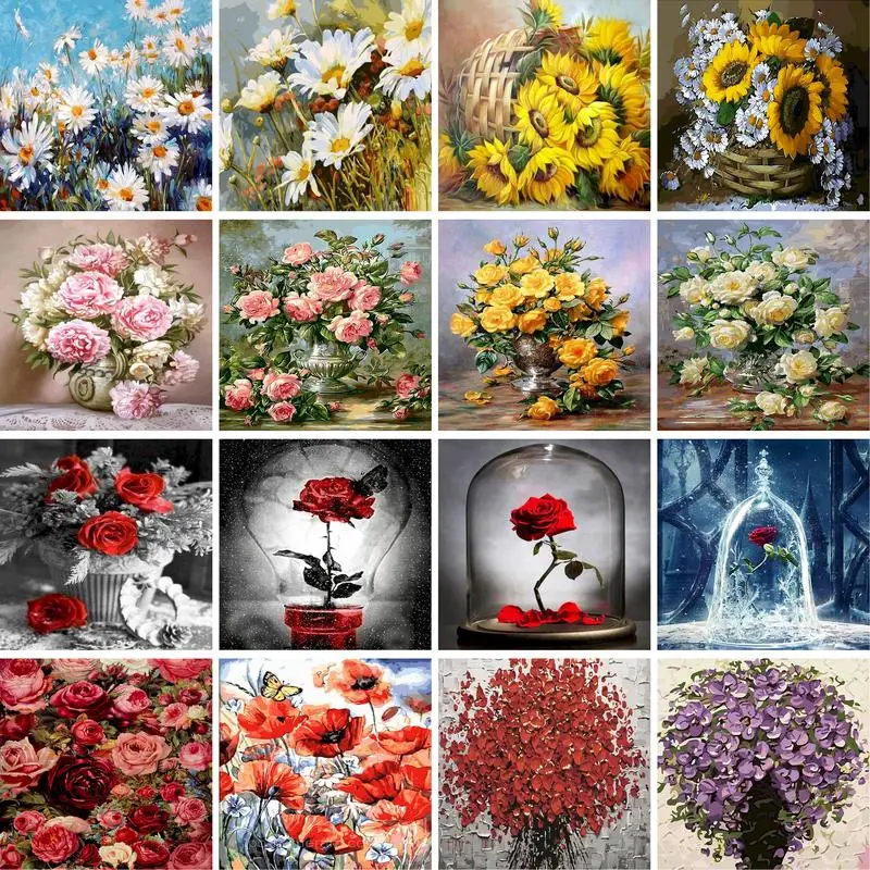 

Набор для рисования по номерам на холсте масляными красками