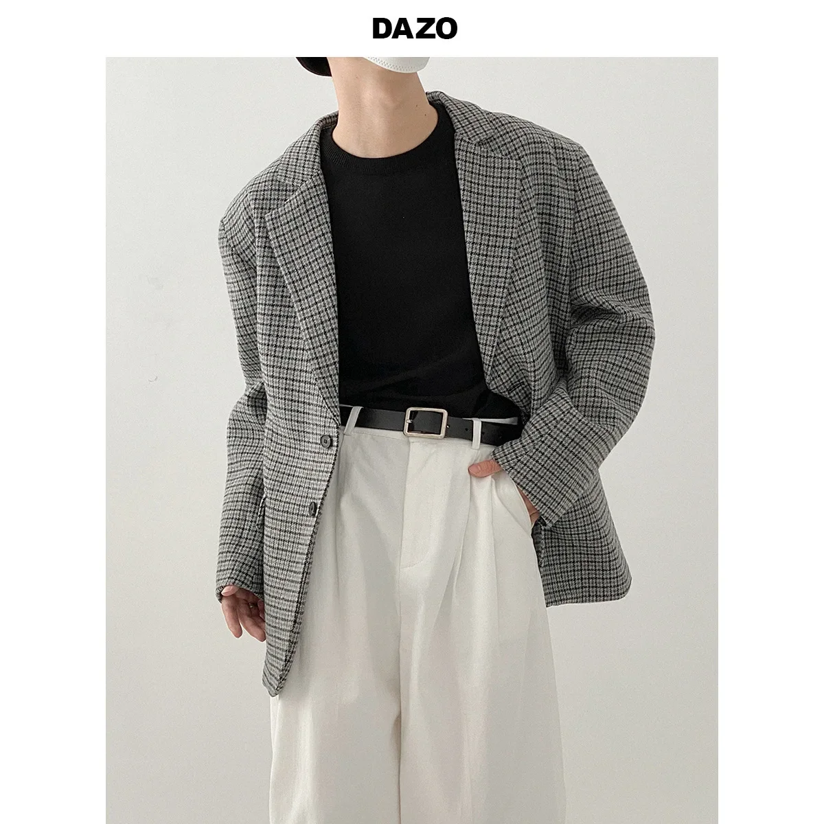 Мужской винтажный шерстяной блейзер