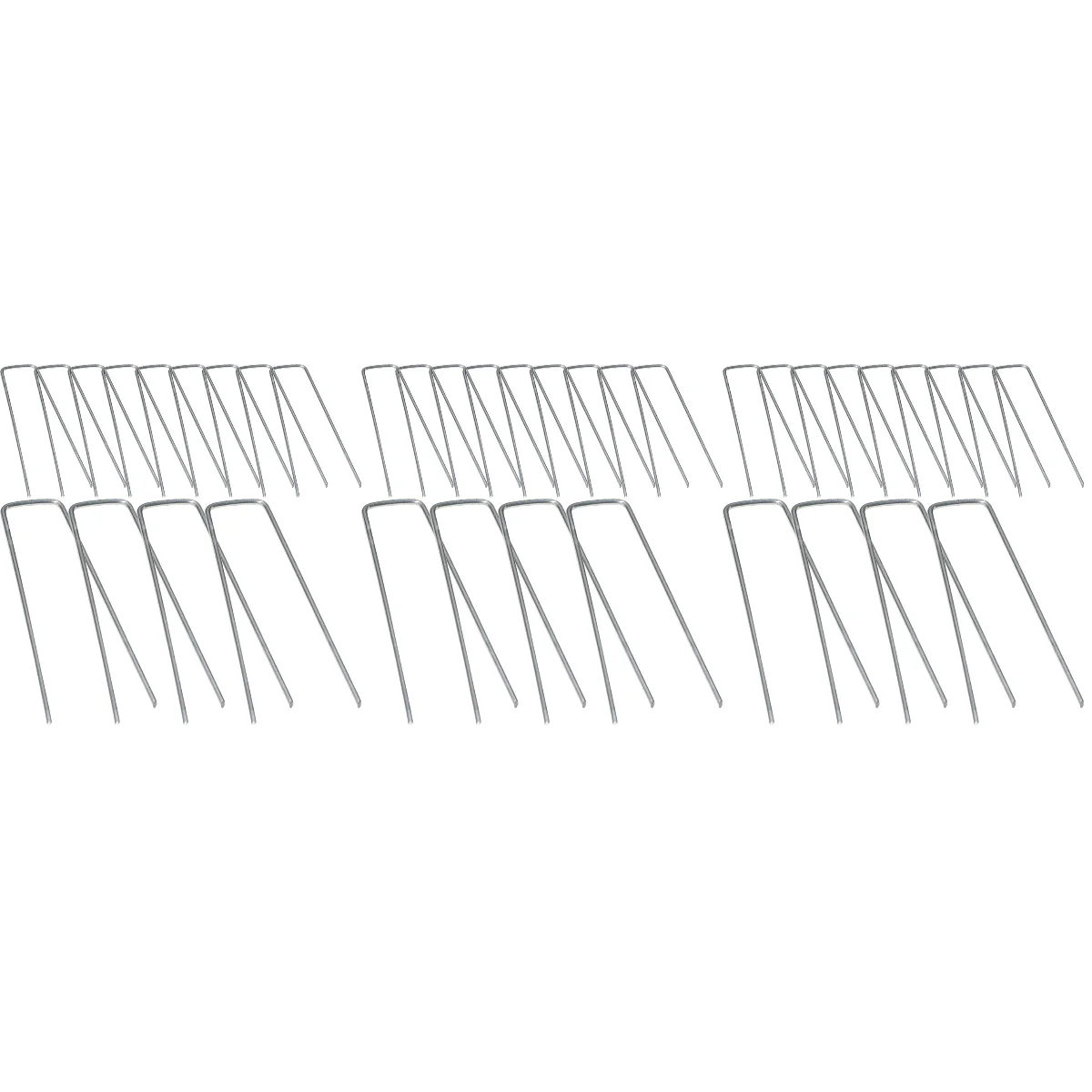 

75 pcs Landscape Stakes Iron U-Shaped Stakes for Anchoring Fabric Fixing