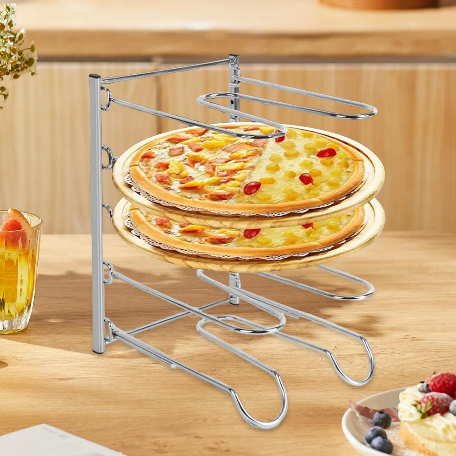 

Подставка для пиццы MagiDeal 5-уровневая из нержавеющей стали