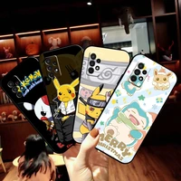 cartoon pikachu phone case for samsung galaxy s21 s21 fe s21 plus s21 ultra s20 s20 fe s20 lite s20 ulitra silicone cover