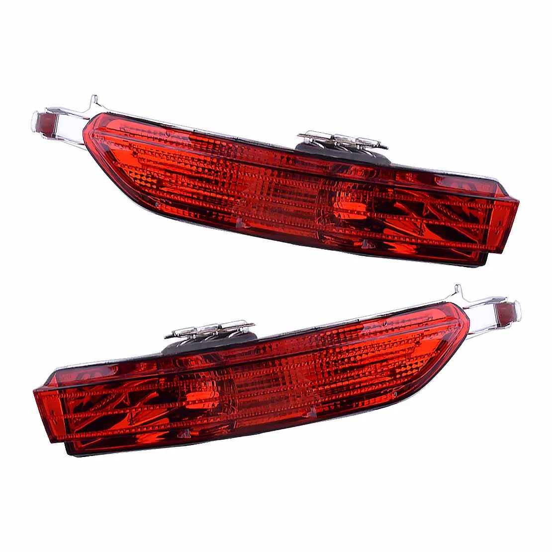 7P6945701E 7P6945702E 2Pcs Rear Left & Right Bumper Lamp Reflector Light Lens Fit for VW Touareg Typ 7P Pre-facelift 2011-2014