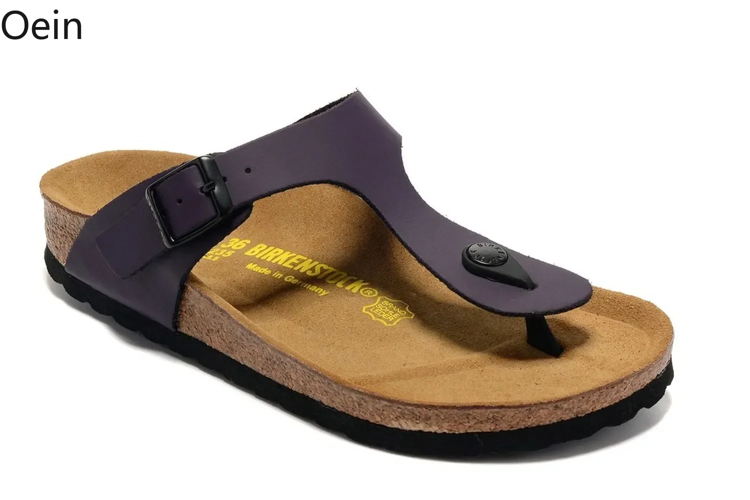 Мужские сандалии для пляжа с ремешком кожаная пробковая пляжная обувь шлепанцы