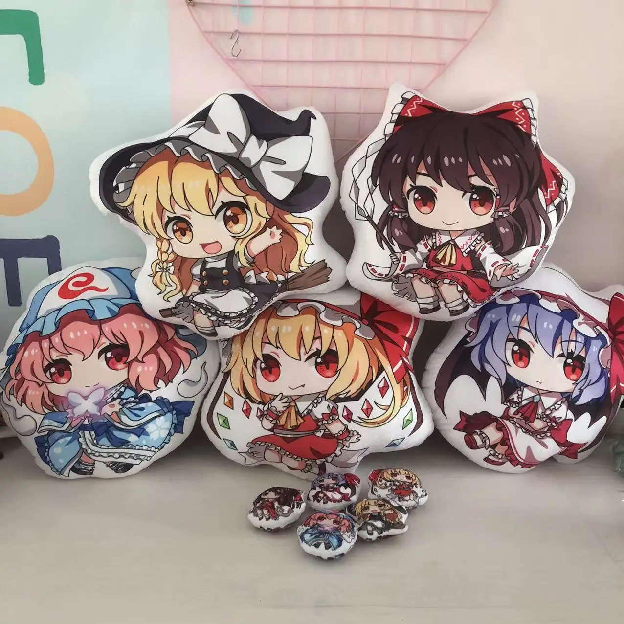 

Аниме проект Touhou, мягкая подушка, кукла, игрушки Hakurei Reimu Kirisame Marisa, плюшевая подвеска, детские подарки, сумка