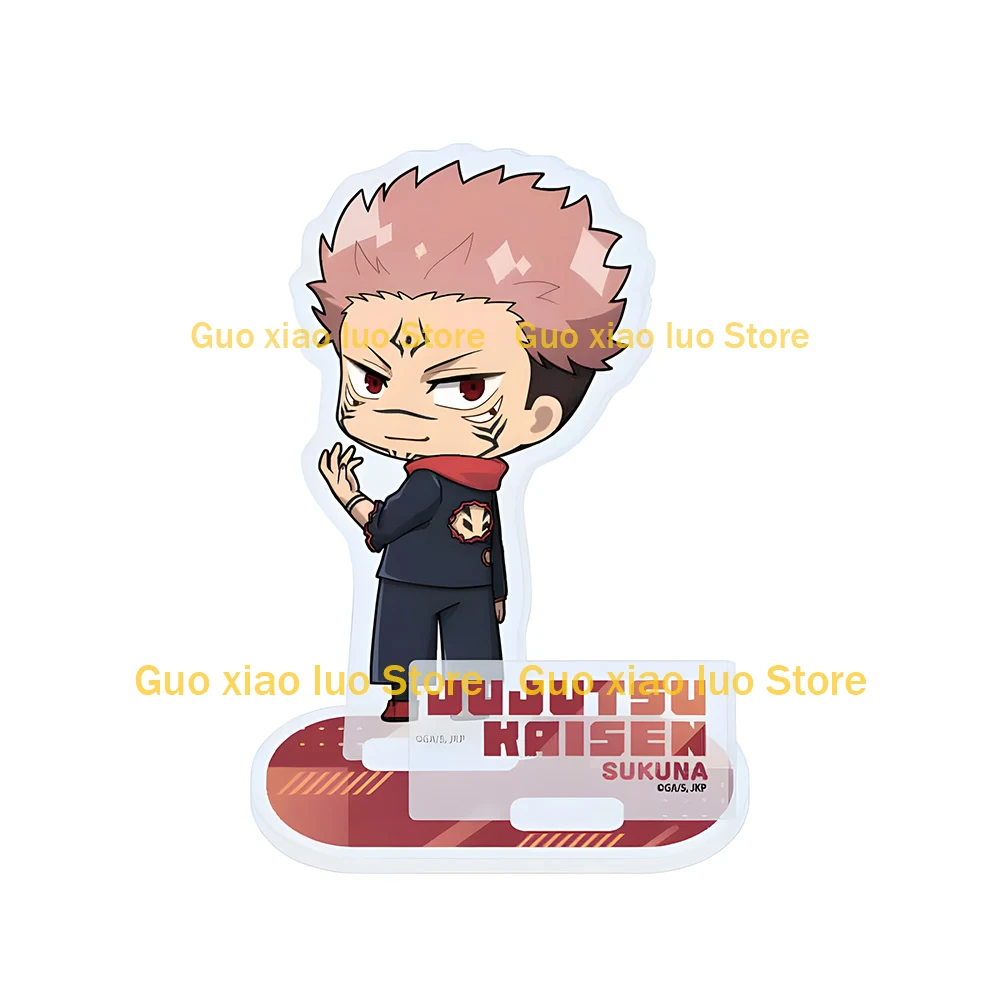 Фото Мини-фигурки Jujutsu Kaisen: Нобара Кугисаки, Сугуру Гето, Мегуми Фушигуро, Юта Оккоцу, Тогэ Инумаки, Чиби — акриловые подставки, подарки, игрушки, брелоки №2