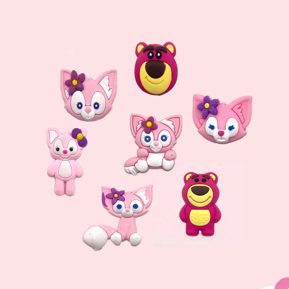 

Aoger Disney Lotso LinaBell Shoe Croc Charms for Clogs Sandals Decoration Shoe Accessories Charms for Friends Gifts