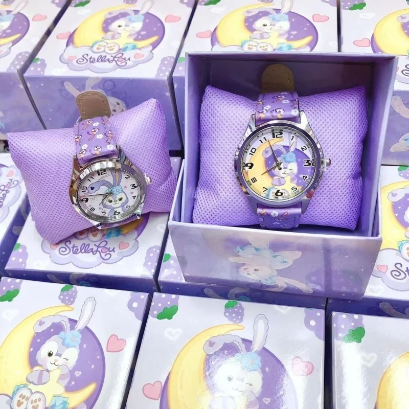 Фото Милые электронные часы из искусственной кожи с аниме Sanrio, детские часы Kulomi с большими ушками, собака, мелодия, в комплекте с подарочной коробкой №3
